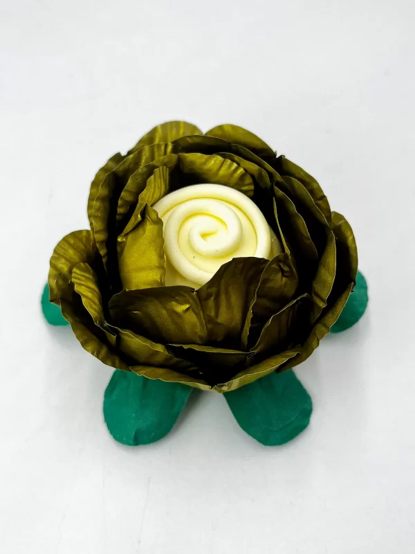 Flor Para Casamento Rosa Metalizada - Caixa Com 24 Unidades - Imagem 3