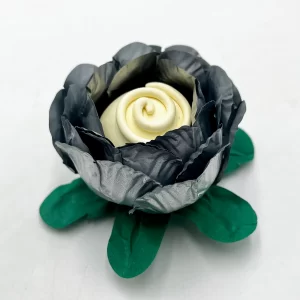 Flor Para Casamento Rosa Metalizada - Caixa Com 24 Unidades