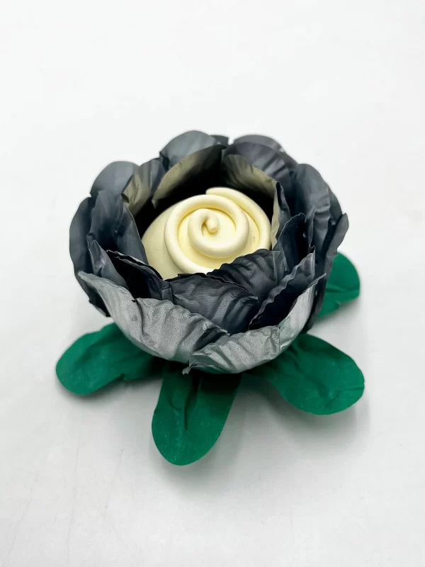 Flor Para Casamento Rosa Metalizada - Caixa Com 24 Unidades