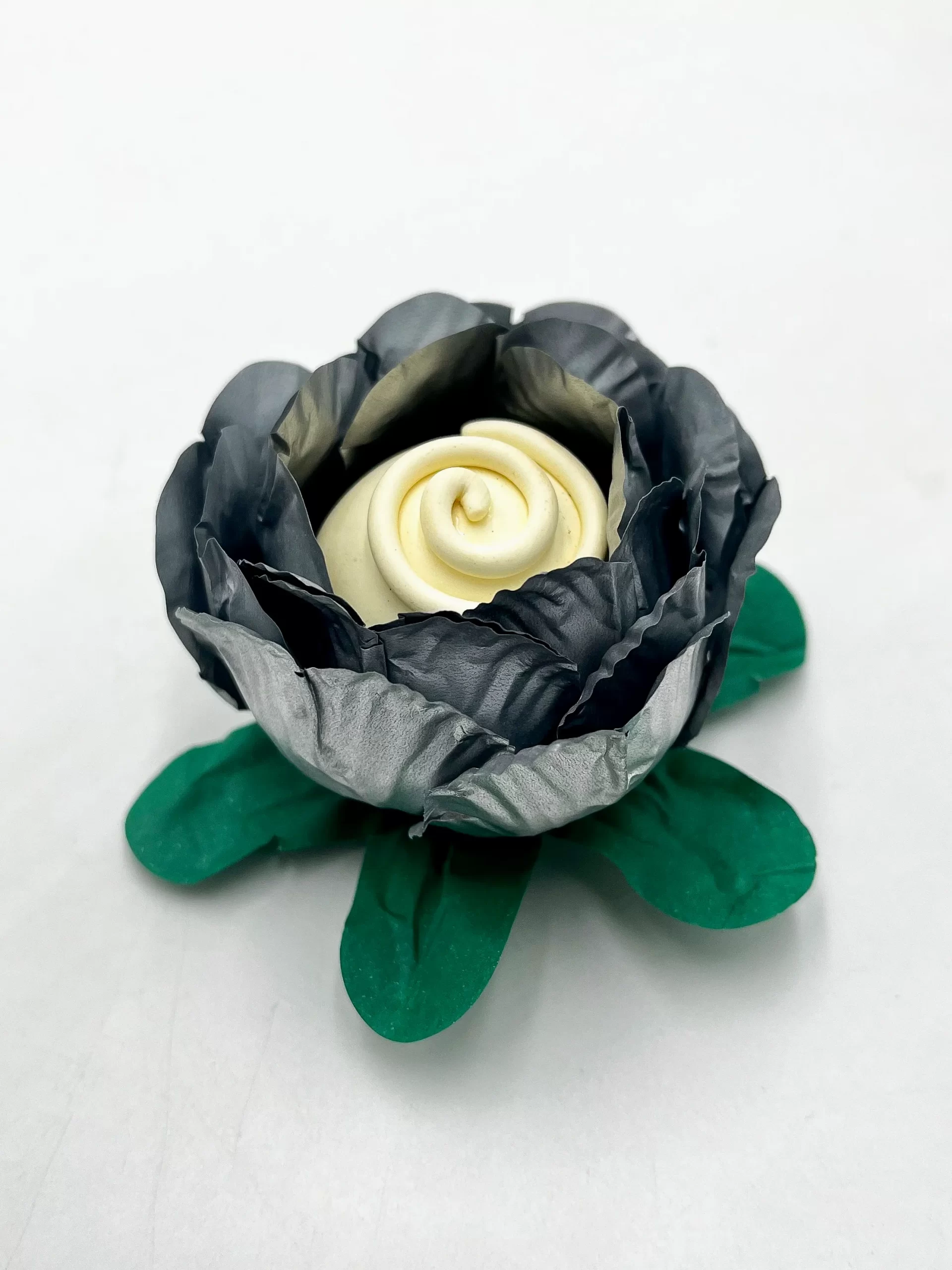 Flor Para Casamento Rosa Metalizada - Caixa Com 24 Unidades